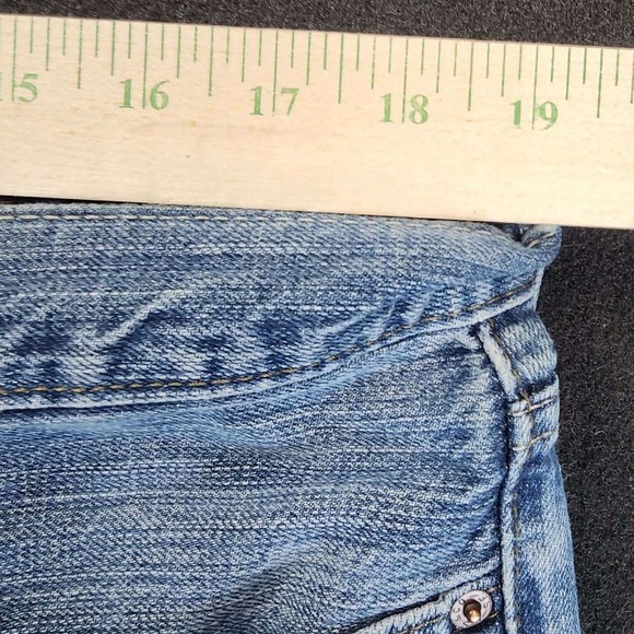 Levis 514 Jeans Mens 38x32 Blue Denim Straight Leg Classic Five Pocket Workwear - Picture 6 of 9